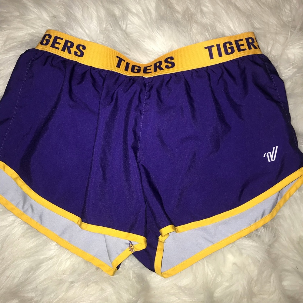 Varsity purple & gold shorts size medium